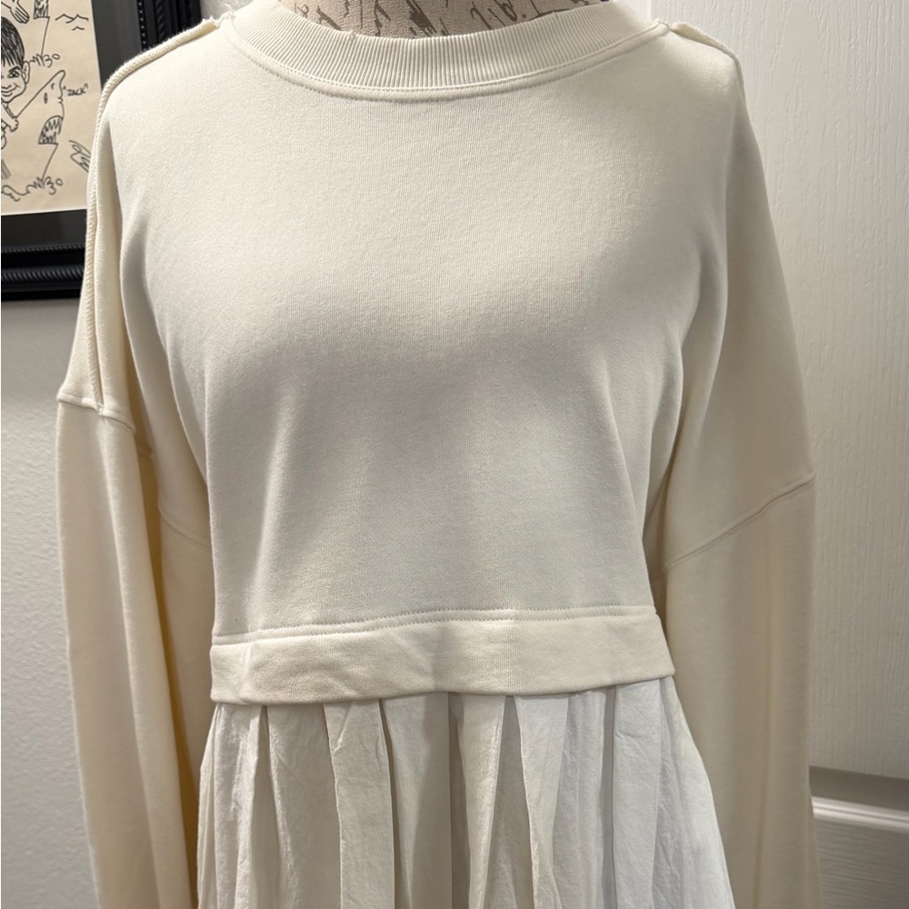 Free People Cream and White Dress - Picture 2 of 6